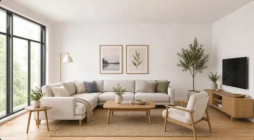 Daylight interior rendering