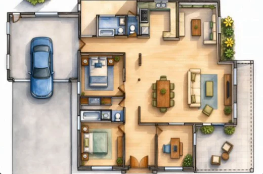 Residence floor plan