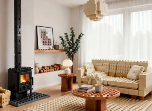 Brick-built living room